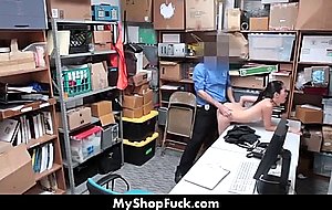 Asian cutie busted for stealing 