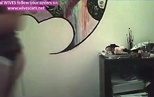 Teen flashing in webcam