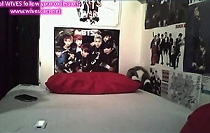 Teen flashing in webcam