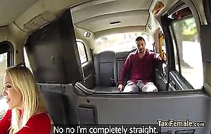Busty mindblowing milf facialized in taxi