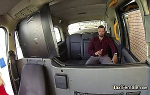 Busty mindblowing milf facialized in taxi