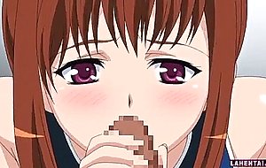 Hentai teen fingered and pees