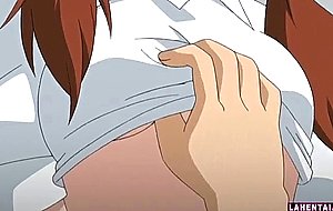 Hentai teen fingered and pees