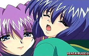 Two lesbians hentai fingering wetpussy and grinding big