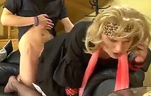 Dirty chap tries sex with a crossdresser