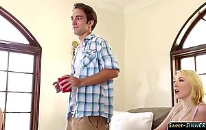 Horny house party teens fulfill fuck fantasy
