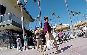 Beach girls voyeur bikini ass  