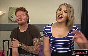 Transgender domina drills ginger stud