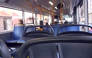 Sucking dick and fucking in public bus  
