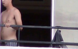 My neighbor like to show off part