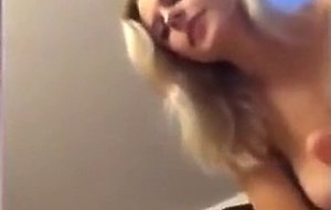 Hot blond big tits sucks and fucks