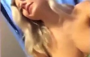 Hot blond big tits sucks and fucks