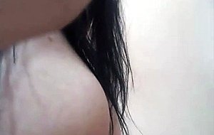 Teen shemale having fun by herself