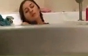 Teasing in the bathtub
