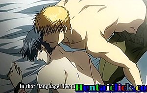Cute hentai gay hardcore sex and love with his friend