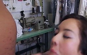 Horny little asian gobbles two cocks  