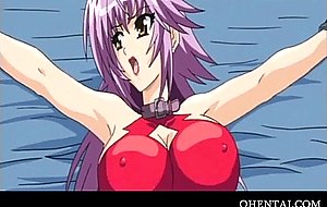 Tied up hentai girl mouth stuffed with cock
