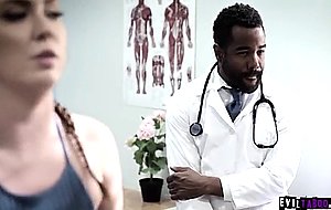Ebony doctor ass fucked his teen patient 