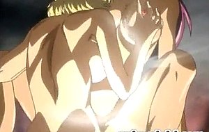 Shemale hentai standing fucked a busty tart