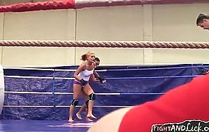 Sapphic european amateur enjoys wrestling 
