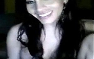 Amateur ts wanks off her dick