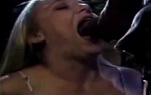 Blonde babe loves sucking black dick before nailed