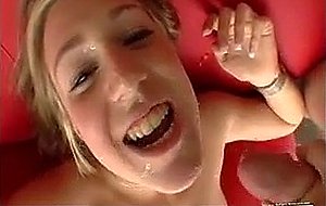 Stunning amazing blonde babe with natural tits fucking
