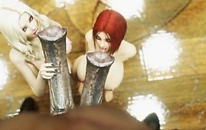 3D Vampire Girls Wrecked by Creatures