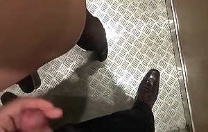 Whore secretary in elevator 