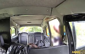 Doggy style hardcore action with busty crystal in a cab