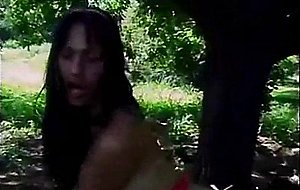 Hot oral & anal fucking in the woods