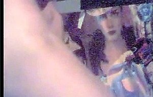 Amateur tranny finger fucking ass on webcam