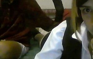 Punk couple sex on webcam 