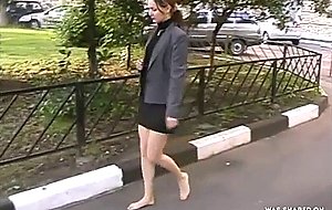Barefoot secretary nadya 