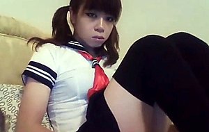 Sexy schoolgirl  ashemaletube.com