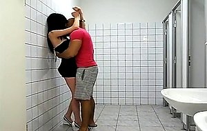Tgirl stefanie fucked in rest room