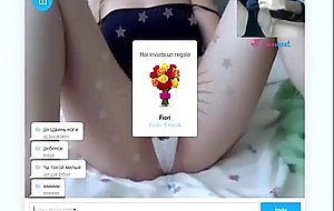 Beautiful face on camera, cam