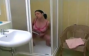 Dildo Fun In The Shower