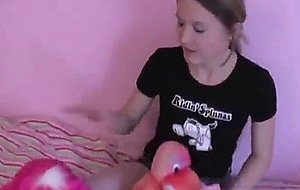 Little sister of my friend masturbates on her bed