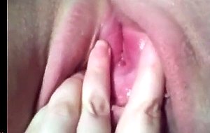 Girl with honey big clit  