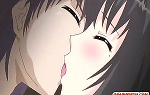 Anime dildoed ass and wetpussy fucked until creampie