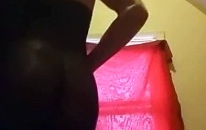 Freshly shaved in pantyhose
