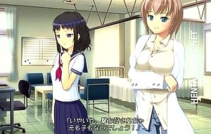 D anime schoolgirl gets big tits pumped