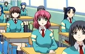 Busty anime slut enjoys intense cock in pussy