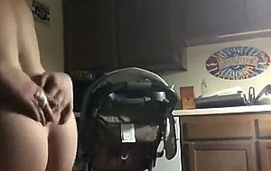 Cheating mom rides neighbor in kitchen 