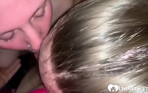 Girlfriend brings her sister to give me a double bj for birthday