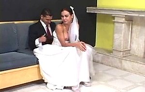 Hot tranny fucks guy from behind after wedding
