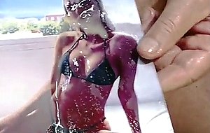 Hot slut gets face tits and panty covered with cum  