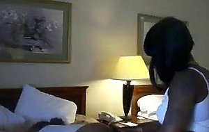 Chocolate shemale fucks white dude