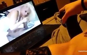 I always dildoing with a porno video  